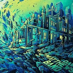 Grey Street - 2022 Dan Mumford Poster Dave Matthews Band (GREEN) Gig Posters