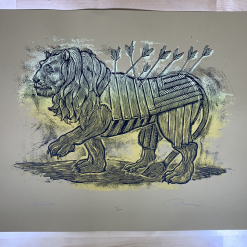 Serengeti Ghost - 2009 Dan Grzeca Poster Art Print Light Brown