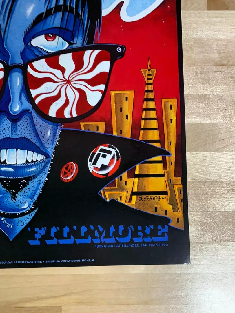 The White Stripes - 2001 J. Shea Poster Fillmore Auditorium San Fran 1st 7 The White Stripes - 2001 J. Shea Poster Fillmore Auditorium San Fran 1st