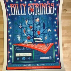 Half Hazzard Press Billy Strings - 2020 Half Hazard Poster String The Halls Gig Posters