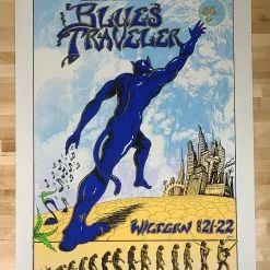 Blues Traveler - 1995 EMEK Poster Los Angeles, CA Wiltern Theatre Gig Posters