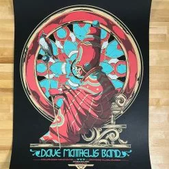 Mike Fudge Dave Matthews Band - 2021 Zeb Love Poster Fiddler's Green, CO 10/8