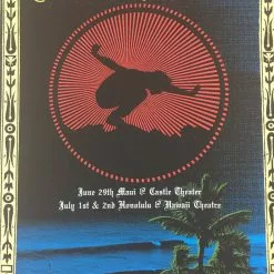 Eddie Vedder - 2009 Ryan Immegart Poster Maui, HI Castle Theater Honolulu, HI Ha
