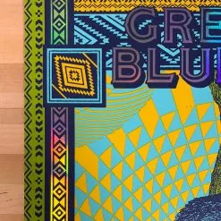Greensky Bluegrass - 2019 Status Serigraph Poster Red Rocks, Morrison, CO FOIL Colorado