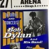 Bob Dylan - 2017 Geoff Gans Poster Chicago Wintrust Arena BLUE