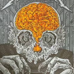 Metallica - 2018 AngryBlue Poster Prague, CZE O2 Arena