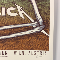Metallica - 2019 Dan Grissom Poster Vienna, Austria Gig Posters 12 Metallica - 2019 Dan Grissom Poster Vienna, Austria Gig Posters
