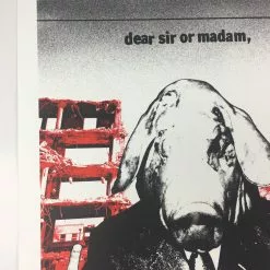 Big Business - 2009 Dan MacAdam Crosshair Poster Chicago, IL Bottom Lounge