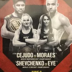 Sold Out Posters Boxing - 2019 Poster Cejudo Vs Moraes; Shevchenko Vs Eye