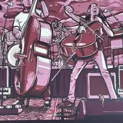 The Avett Brothers - 2021 Darin Shock Poster Red Rocks Morrison, CO 7/10
