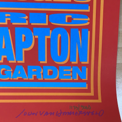 Eric Clapton - 2008 John Van Hamersveld Poster New York, NY MSG