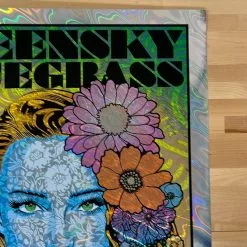 Colorado Greensky Bluegrass - 2019 Chuck Sperry Poster Red Rocks Morrison, CO AUTOGRAPHED FOIL