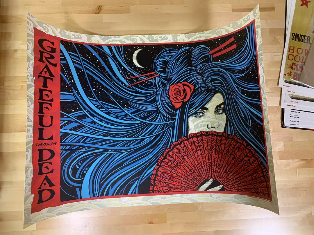 Grateful Dead - 2020 Todd Slater Poster Cream Edition #1/250 4 Grateful Dead - 2020 Todd Slater Poster Cream Edition #1/250