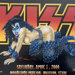 Kiss - 2000 Tommy Pons Poster Woodlands, TX Pavilion