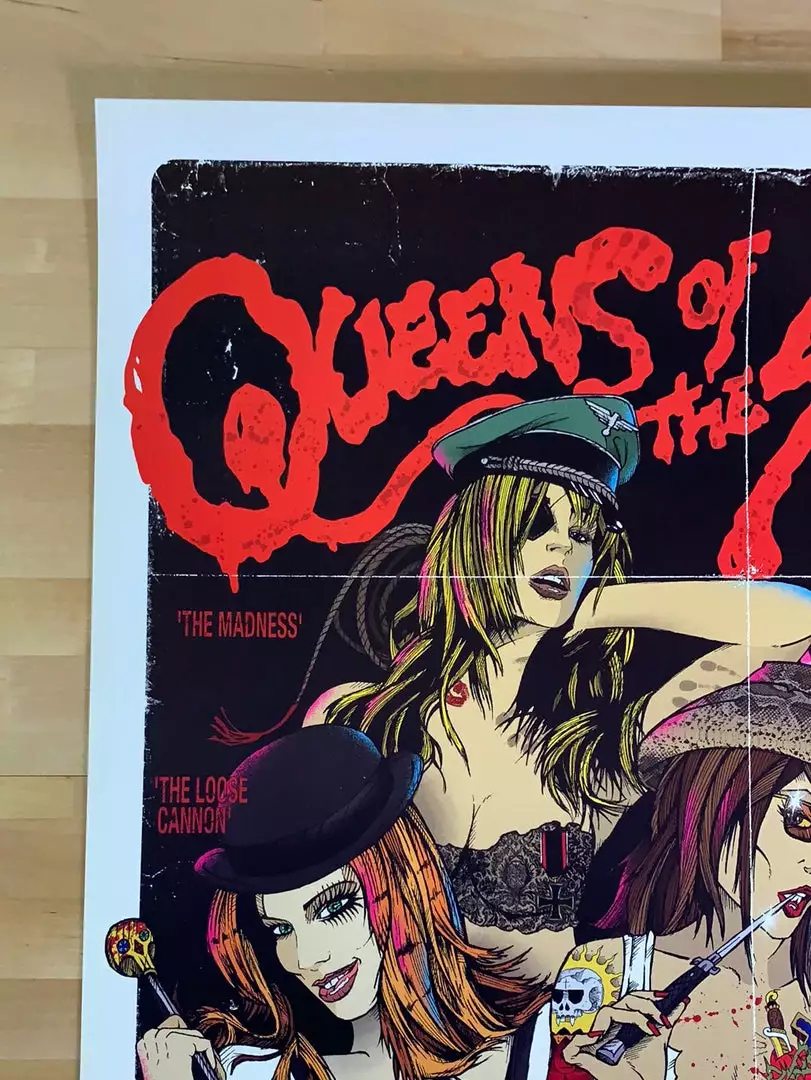 Gig Posters Queens Of The Stone Age - 2008 Rhys Cooper Poster Hobart, AUS 5 Gig Posters Queens Of The Stone Age - 2008 Rhys Cooper Poster Hobart, AUS