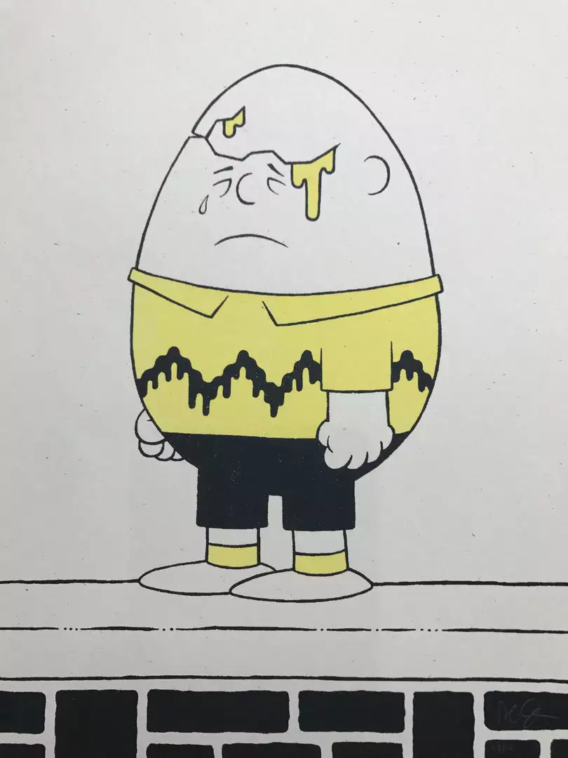 Grief - Rob Jones Print Trying Again Limited Edition Signed Numbered 3 Grief - Rob Jones Print Trying Again Limited Edition Signed Numbered