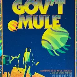 Gov't Mule - 2021 Mike Tallman Poster New Haven, CT FOIL