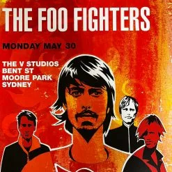 Foo Fighters - 2005 Craig Phillips Poster Sydney, Australia Moore Park