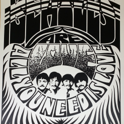 Gig Posters The Beatles - 1967 Jim Phillips Poster 2nd Edition/220 S/N With COA