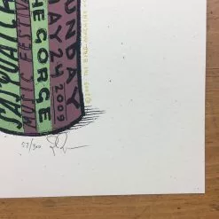 The Dodos - 2009 Jay Ryan Poster Sasquatch! 09 Series George, WA Gorge Amphithea Gig Posters