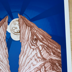 Yonder Mountain String Band - 2009 Travis Parr Poster Red Rocks Morrison, CO Colorado