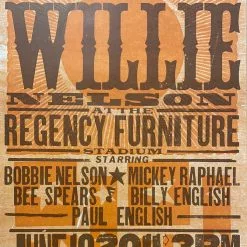 Willie Nelson - 2011 Hatch Show Print 6/18 Poster Waldorf, Maryland