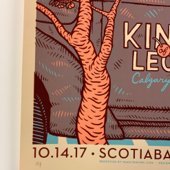 Kings Of Leon - 2017 Dan Grissom Poster Calgary, AB Scotiabank Gig Posters