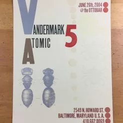 Sold Out Posters Vandermark 5 - 2004 Poster Baltimore, MD Ottobar