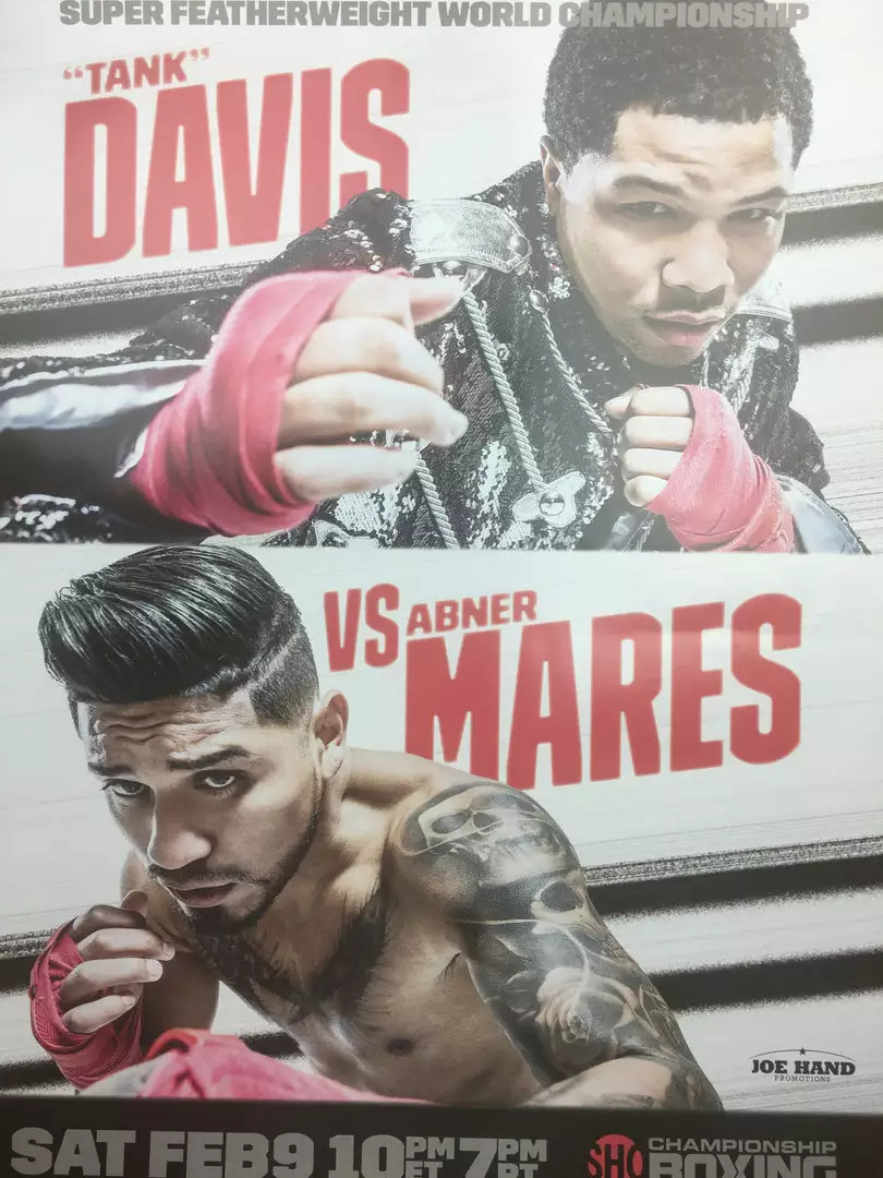 Sold Out Posters Boxing - 2019 Poster Davis Vs Mares 3 Sold Out Posters Boxing - 2019 Poster Davis Vs Mares