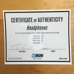 Headphones - Luke Chueh Poster, Limited Edition Art Print S/n