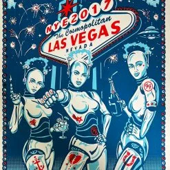 Foo Fighters - 2017 Chris Hopewell Poster Las Vegas, NV Gig Posters