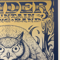 Gig Posters Yonder Mountain String Band - 2010 Michael Everett Blue Poster San Francisco, CA Fillmore