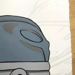 Fly Boy - 2016 Hebru Brantley ORIGINAL Painting Beyond Kirby Flyboy Original Artwork