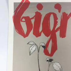 Gig Posters Big'n & The Great Brain - 2013 Justin Santora Poster Belgium Tour