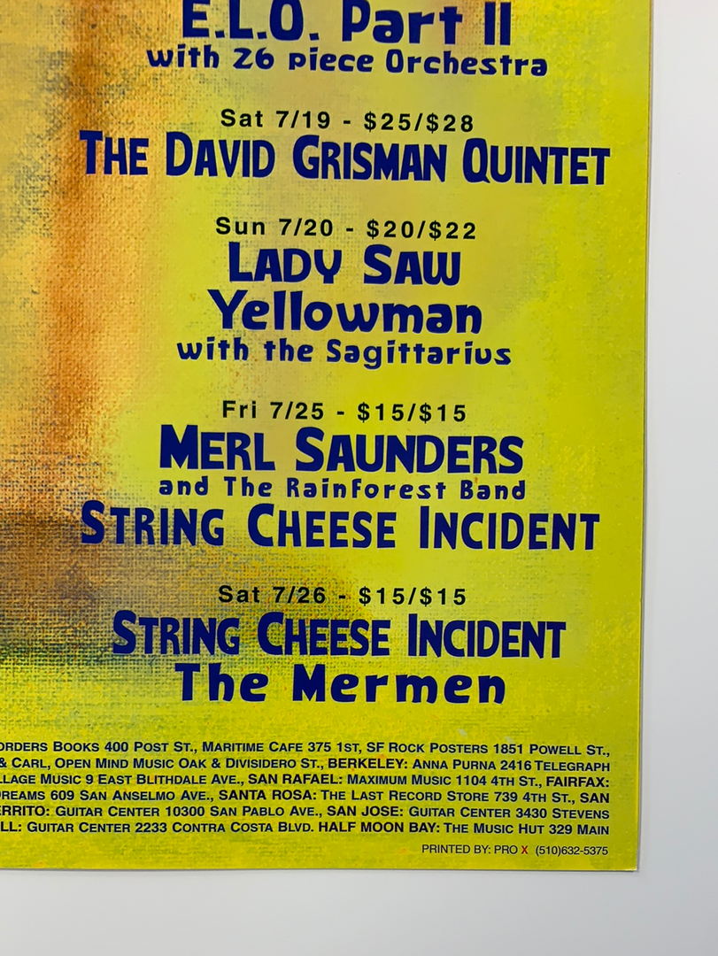 Sold Out Posters Gig Posters MHP 32 Maritime Hall - 1997 Poster July String Cheese Incident San Fran 1st 7 Sold Out Posters Gig Posters MHP 32 Maritime Hall - 1997 Poster July String Cheese Incident San Fran 1st