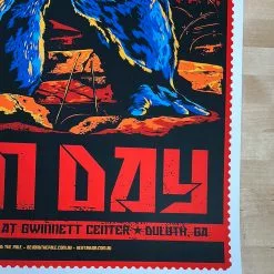 Green Day - 2009 Ken Taylor Poster Duluth, GA Gwinnett