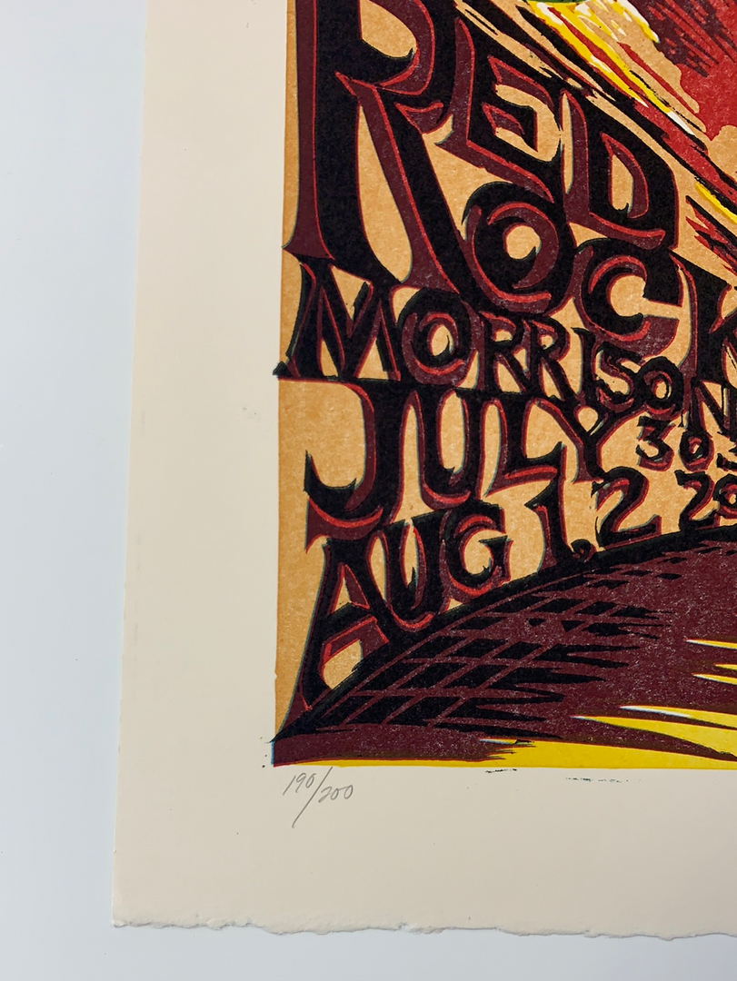 Phish - 2009 AJ Masthay Poster Red Rocks Morrison, CO Colorado 8 Phish - 2009 AJ Masthay Poster Red Rocks Morrison, CO Colorado