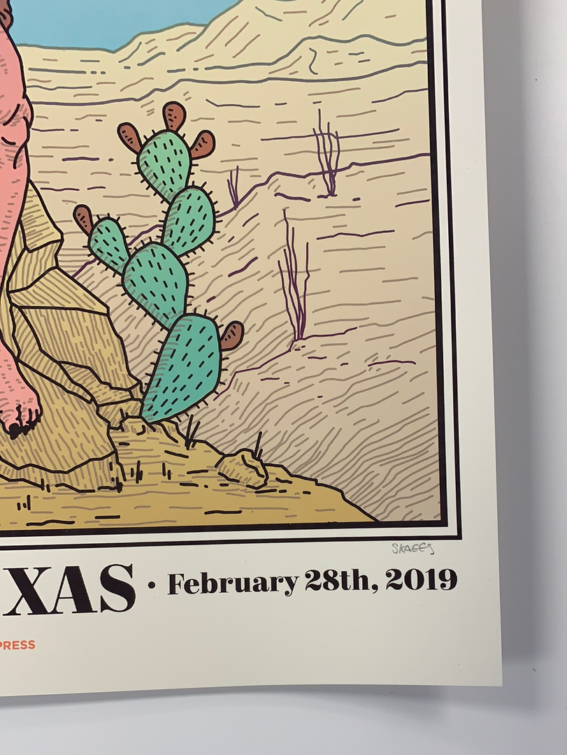 Metallica - 2019 Tyler Skaggs Poster El Paso, TX Don Haskins Center Gig Posters 7 Metallica - 2019 Tyler Skaggs Poster El Paso, TX Don Haskins Center Gig Posters