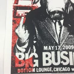 Big Business - 2009 Dan MacAdam Crosshair Poster Chicago, IL Bottom Lounge
