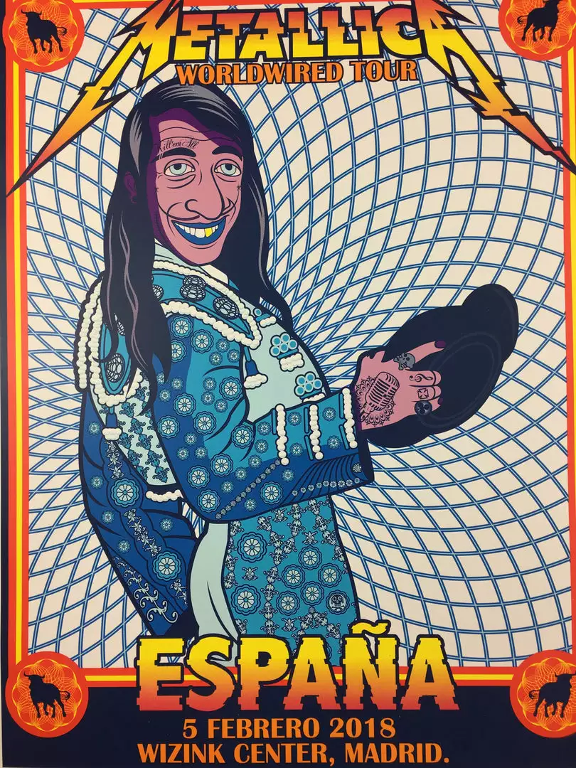 Metallica - 2018 Gomez Poster Madrid, Spain Wizink Center 3 Metallica - 2018 Gomez Poster Madrid, Spain Wizink Center