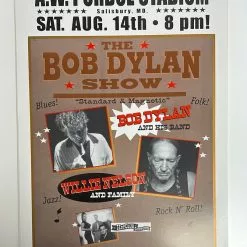 Gig Posters Bob Dylan - 2004 Geoff Gans Poster Salisbury, MD Willie Nelson