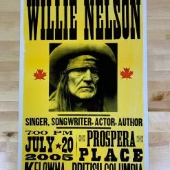 Willie Nelson - 2005 Franks Brothers Poster Kelowna, BC Gig Posters