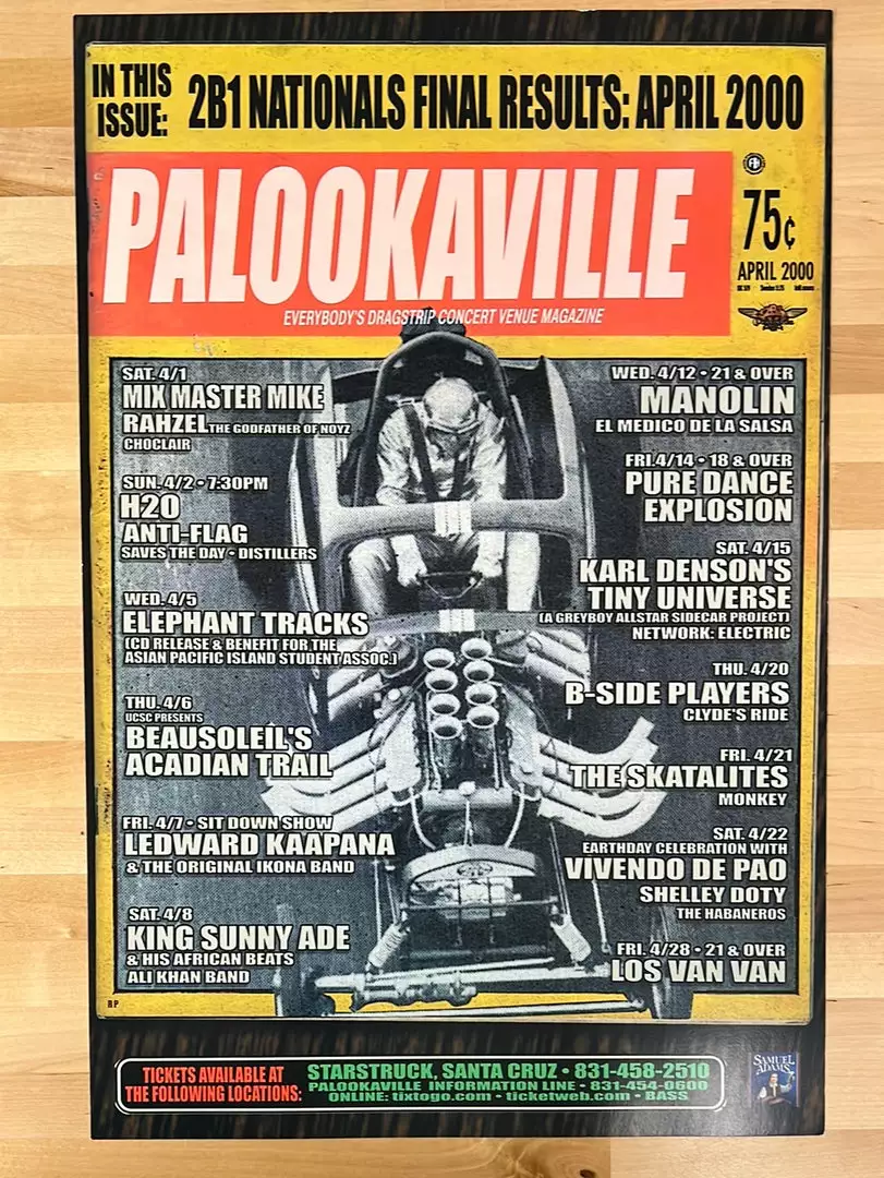 The Artworks MHP April - 2000 Poster Palookaville Santa Cruz, CA 1st 4 The Artworks MHP April - 2000 Poster Palookaville Santa Cruz, CA 1st
