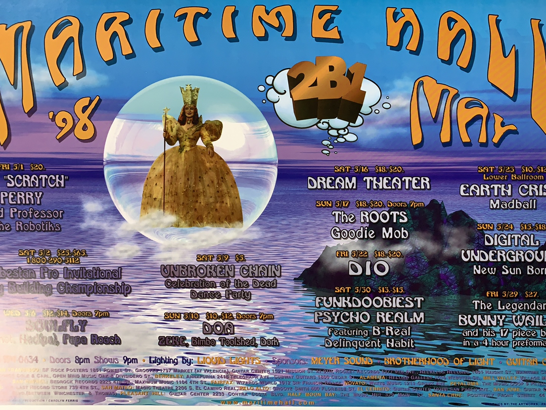 Carolyn Ferris MHP 46 The Roots, Goodie Mob - 1998 Poster Maritime Hall San Fran 1st 3 Carolyn Ferris MHP 46 The Roots, Goodie Mob - 1998 Poster Maritime Hall San Fran 1st