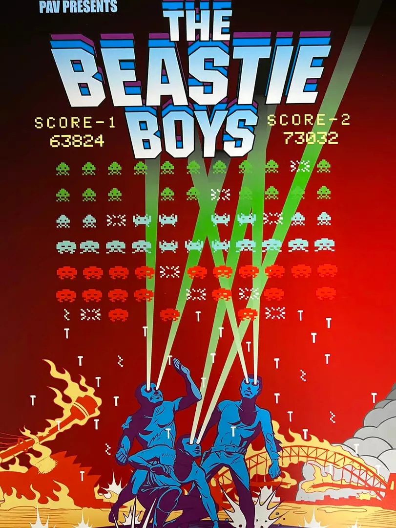 Beastie Boys - 1999 Dillon Naylor Poster 2nd Edition Australian Tour Gig Posters 3 Beastie Boys - 1999 Dillon Naylor Poster 2nd Edition Australian Tour Gig Posters