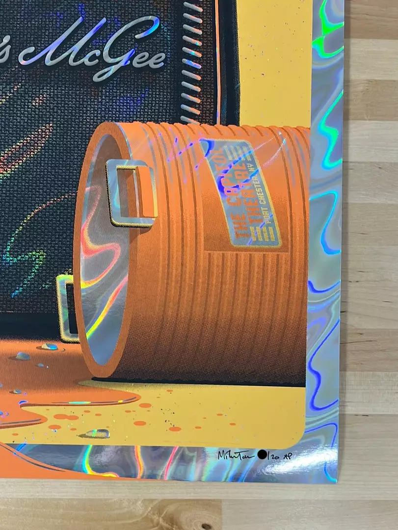 Foil Posters Umphrey's McGee - 2021 Mike Tallman Poster Port Chester, NY FOIL 7 Foil Posters Umphrey's McGee - 2021 Mike Tallman Poster Port Chester, NY FOIL