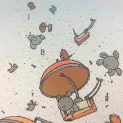 Untitled (Parachutes) - 2008 Mike Budai Poster Art Print