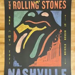 Sold Out Posters Gig Posters Rolling Stones - 2021 Poster Nashville, TN No Filter Tour