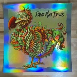 Dodo - 2021 BioWorkz Poster Dave Matthews Band FOIL Orange Foil Posters