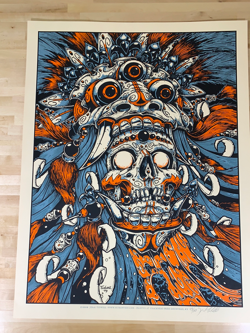 Bali Skull - 2009 Jeral Tidwell Poster Art Print 1st Edition Art Prints 4 Bali Skull - 2009 Jeral Tidwell Poster Art Print 1st Edition Art Prints